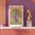 Roller Skating Grecian Goddess Art Print